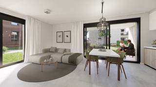 <span><strong>NIEUWE FASE: <span>assistentiewoningen</span> bij Agnetenpark! </strong>Geniet van <strong>6% btw</strong>, informeer naar de voorwaarden.<strong><br /><br /></strong>In deze residentie bieden we jou een comfortabel woonconcept 'Gerust en thuis'. Een gloednieuwe manier van wonen in het centrum van Peer. Je zou het kunnen samenvatten als een hoogwaardig nieuwbouwappartement waar je op elk moment, nu of later, kan intekenen voor de hulp van een woonassistent. Met die service willen we wonen en samenwonen voor iedereen zo comfortabel, betaalbaar en inspirerend mogelijk maken.<br /><br />Je woont dus niet in een rusthuis maar in een volwaardig appartement met één of twee slaapkamers en doet helemaal waar je zelf zin in hebt. In Agnetenpark houden we van een gezonde mix van wonen en een boeiende mix van mensen. Een beetje zoals een gezellige wijk, waar iedereen mekaar wel eens tegenkomt: in de tuinkamer, de gang, op een activiteit of op een feestje. en waar je, als het nodig is, goed voor elkaar zorgt. Dat alles met zo veel of zo weinig tussenkomst van onze serviceverlener Paloma Vlaanderen als je zelf wenst.<br /><br />Parkeren kan in de ondergrondse parkeergarage. Bezoekers parkeren gemakkelijk aan de randen van Agnetenpark. Een gevarieerd aanbod met een topafwerking, zorg voor de toekomst, het heden en het verleden, dat is wat het groene project Agnetenpark omschrijft. Bovendien kan je aankopen aan <strong>6% btw</strong> (onder voorwaarden). Kom je niet in aanmerking voor het verlaagde btw-tarief van 6% of koop je als investeerder, dan geldt het tarief van <strong>12%</strong>. Daarnaast geniet je van <strong>5 jaar vrijstelling </strong>op de onroerende voorheffing (KI) dankzij het gunstig E-peil.<br /><br /><em>Getoonde renders en plannen zijn indicatief.</em><br /><br /><span><strong>Appartement 0.4 (type 4):</strong></span><br />- gelijkvloers;<br />- bewoonbare oppervlakte: 82,85m²;<br />- oppervlakte terras: 7,85m²;<br />- 2 slaapkamers;<br />- leefruimte met open ingerichte keuken;<br />- ingerichte badkamer met toilet; <br />- standplaats en berging in de afgesloten parkeerkelder.<br /><br />Vermelde prijs is exclusief ondergrondse parkeerplaats, berging en exclusief registratie, btw en notariskosten.<br /><br />Alle ruimtes zijn rolstoelvriendelijk en er is een lift aanwezig. In dit project is geïnvesteerd in een efficiënt en duurzaam geothermisch verwarming- en koelingsysteem (KWO systeem) dat samen met zonnepanelen en warmtepompen zorgt voor een zeer lage energiefactuur. Ook werd er aan een duurzame waterhuishouding gedacht.<br /><br />Verdere vragen? Wij adviseren je graag. Wij ontzorgen jou ook voor de verkoop van jouw huidige woning.</span>