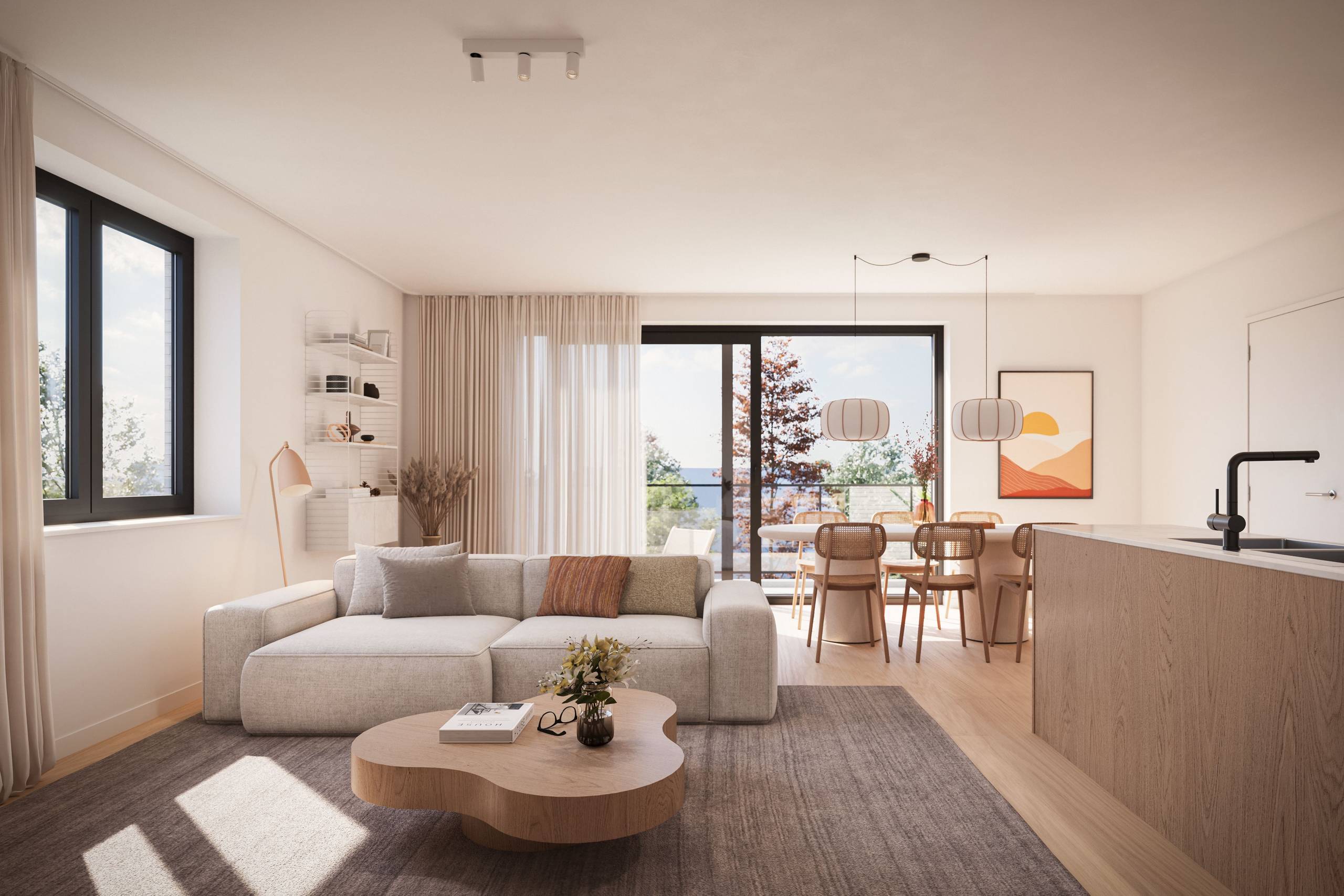 Nieuwbouw ruim tweeslaapkamer appartement op eerste verdieping met BEN-label en zongericht terras in Leffinge - foto 5