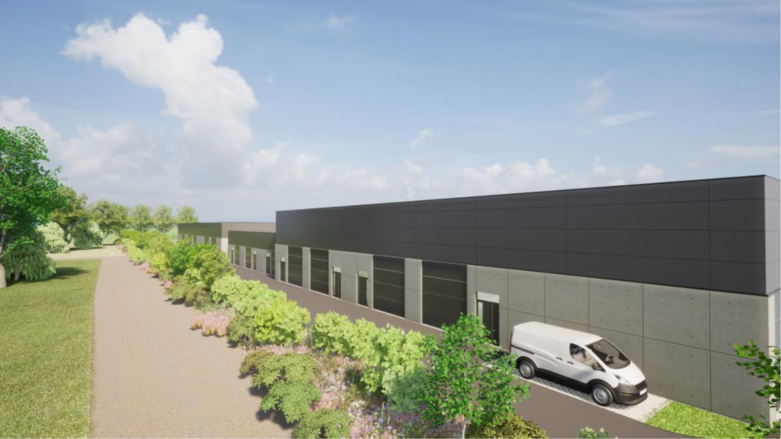 Kmo-park Van Gucht Te Koop : magazijnen 122m² - 130m² - 162m² - foto 3