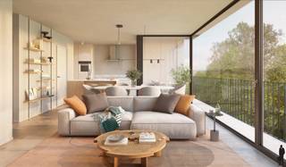 <p><strong>6 % B.T.W. mogelijk (onder voorwaarden)<br /><br />In het exclusieve nieuwbouwproject Parkhof: een appartement op de tweede verdieping van ca. 109 m² met 2 slaapkamers, mooi terras en hoogwaardige afwerking.<br /><br />Gelegen op een steenworp van het bruisende centrum en tegenover het Park van Brasschaat, combineert Parkhof het beste van twee werelden: levendige stad en de rust van het groen. Moderne en tijdloze elegantie is alom vertegenwoordigd in dit hoogwaardig en exclusieve high-eind afgewerkte nieuwbouw appartement.<br /></strong><br /><strong>Voorziene indeling:</strong><br />- Een <strong>inkomhal </strong>met gastentoilet en handenwasser<br />- Een <strong>ruime leefruimte</strong> met <strong>open keuken</strong> als standaard voorzien van kolomkasten in Kalina melamine, composieten werkblad en inbouwtoestellen<br />- Een achterliggende berging (perfect dienstig al proviand)<br />- Een <strong>hoofdslaapkamer </strong>met toegang naar het <strong>terras</strong>, en <strong>dressingruimte <br /></strong>- Een <strong>badkamer</strong><strong> </strong>met ligbad, toilet en lavabo<strong><br /></strong>- Een <strong>tweede</strong> <strong>slaapkamer </strong>met eveneens toegang naar het <strong>terras</strong><br />- Een aparte <strong>berging </strong>met aansluiting voor wasapparatuur<br /><br /><strong>De indeling, kan indien gewenst aangepast worden (mits eventuele meerprijs).</strong><br /><br /><strong>Algemeen:</strong><br />- E-peil van max E20:<strong> energiezuinig </strong>en toekomstbestendig<br />-<strong> Vloerverwarming/passieve vloerkoeling </strong>voor optimaal comfort<br />- <strong>Balansventilatiesysteem D </strong>met <strong>warmterecuperatie</strong><br />- Uitstekende <strong>thermische </strong>en <strong>akoestische isolatie</strong><br />- Privatieve <strong>zonnepanelen </strong>voor een lagere energiefactuur<br />- <strong>3 privatieve fietsenstallingen</strong> inbegrepen en zijn toegewezen per appartement<br />- Ondergrondse<strong> autostaanplaatsen</strong> beschikbaar<br />- Afwerkingsbudgetten voorzien voor keuken, sanitair en vloerbekleding: keuzes mogelijk mits meerprijs<br />- Duurzaam regenwaterrecuperatiesysteem<br /><br />De in natuurstenen gevel wordt in verstek uitgevoerd: de toon van de afwerkingsgraad is gezet. Er is ontzettend veel aandacht besteed aan de akoestiek wat rust en comfort geeft. Openheid alom zowel aan de voor-als achterzijde dankzij de grote raampartijen. Naar energie wordt de lat bijzonder hoog gelegd. Dit project is een voorloper op de norm: geothermie wordt nl. zelden in nieuwbouwappartementen toegepast : u scoort boven de opgelegde norm m.a.w. Ventilatiesysteem D, privatieve zonnepanelen, regenwaterrecuperatie welke intensief wordt toegepast (waardoor er geen druppel verloren gaat) heeft allen zijn invloed op uw verbruikskosten maar op ook de planeet.<br /><br />Maak uw afspraak om het project persoonlijk te bespreken bij ons op het kantoor te Brasschaat. Wij maken graag tijd voor u.</p>