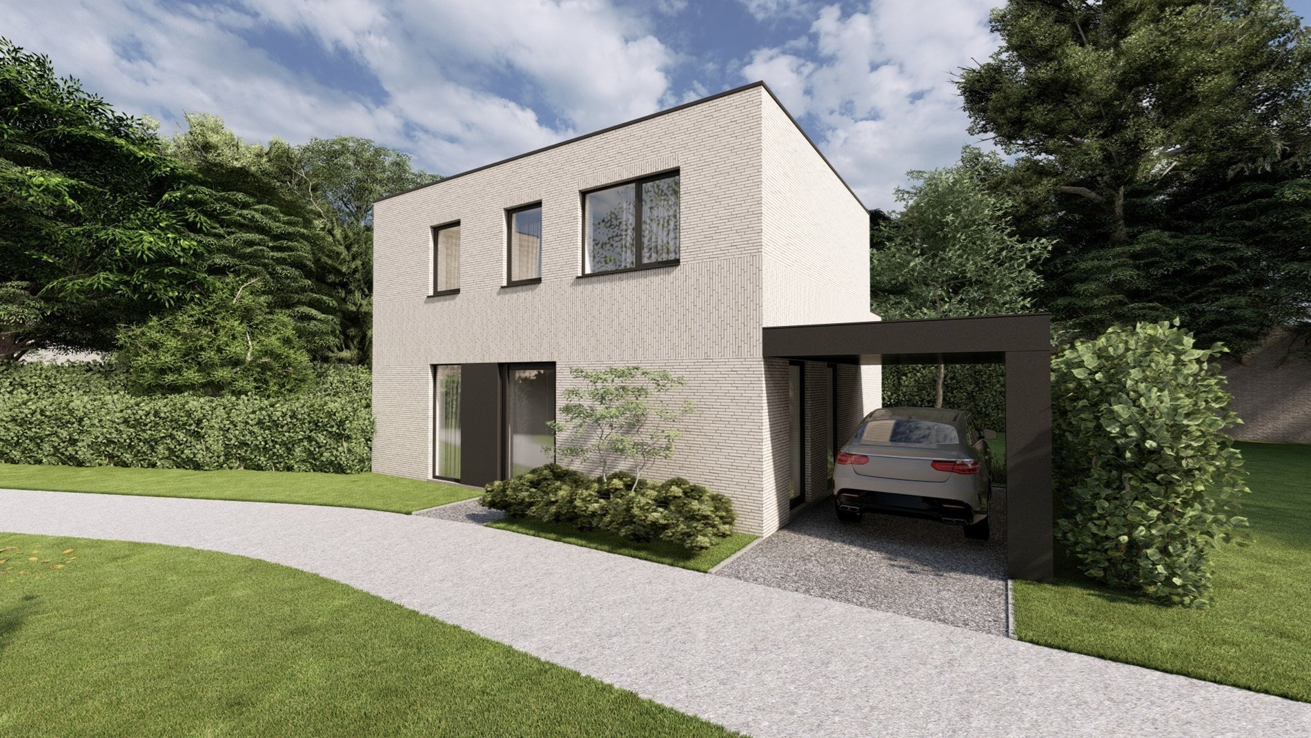 Moderne BEN-woning met bureel en grote tuin in Zomergem - foto 1