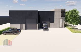 Functioneel nieuw te bouwen bedrijfsgebouw bestaande uit een casco magazijnruimte van 776 m² in combinatie met een casco kantoorruimte van 130 m²...