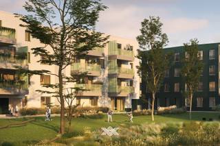 Dit appartement op de eerste verdieping heeft een bewoonbare oppervlakte van 95 m² beschikt over een lichtrijke eet- en leefruimte, een open keuken, een praktische berging en 2 slaapkamers. Verder vindt men er een gastentoilet en een badkamer met een dubbele lavabo en een inloopdouche of ligbad. Langs de voorzijde situeert zich een terras van 15 m² met zuid-oostelijke oriëntatie. Aan de achterzijde beschikken de slaapkamers over een tweede terras van 10 m².<br /><br />Bloei is een duurzaam nieuwbouwproject ingeplant in een groene omgeving tussen het Vossenbos en een nieuw park en dit op 7 minuten fietsen van Station Gent Sint-Pieters en op wandelafstand van de tramhalte van lijn 1.<br /><br />De zes kleinschalige gebouwen omvatten een mix van zowel 1, 2, 3 als 4 slaapkamers en werden getekend door 3 ervaren architectenbureaus waarbij sterk werd ingezet op een doordachte indeling, maximale lichtinval en zonneterrassen. <br /><br />Bewoners van Bloei kunnen genieten van een hoog-efficiënte warmtepomp in combinatie met zonnepanelen, akoestische en thermische isolatie, resulterend in een E-peil lager dan E22, wat tal van voordelen biedt voor zowel uw maandelijkse energiefactuur als uw persoonlijk comfort. <br /><br />Benieuwd naar dit nieuwbouwproject? Maak uw persoonlijke, vrijblijvende afspraak via gilles@landbergh.be of 09 225 25 24.