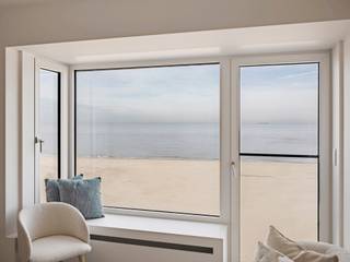 Sfeervol en lichtrijk twee slaapkamer appartement van 60 m2 met adembenemend frontaal zeezicht en terras, gelegen op de zeedijk van...