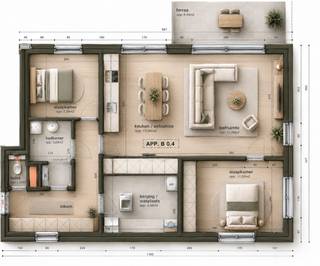 <p><span>VERGUNNINGSAANVRAAG LOPENDE EN IN LAATSTE FASE</span></p>
<p> </p>
<p>Ontdek Residentie “Jutta” Fase 2: een nieuwbouwparel in Molenbeersel, een schilderachtige dorpsgemeenschap vlakbij de Nederlandse grens, omgeven door groen. Dit project biedt betaalbare, 1 of 2 slaapkamer appartementen, ideaal voor alleenstaanden, koppels, en investeerders die comfort en kwaliteit zoeken.</p>
<p> </p>
<p>Dit gelijkvloers appartement is voorzien van een open leefruimte met een volledig afgewerkte keuken, 2 slaapkamers, berging/wasplaats, badkamer, apart toilet en een inkomhal. De grootste troeven zijn uiteraard de tuintjes: zowel aan de achterzijde als aan de zijkant van het gebouw is er de mogelijkheid om in uw privétuintje te zitten.</p>
<p>Een ondergrondse autostandplaats + kelderberging vervolledigen het aanbod.</p>