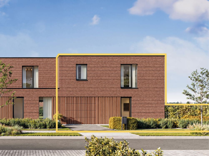 Halfopen moderne nieuwbouw aan groenzone - foto 1