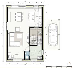 In een nieuwe wijk: verkaveling Paepevelden in het Oost-Vlaamse Bavegem (Sint-Lievens-Houtem) kan u deze moderne energiezuinige open nieuwbouwwoning terugvinden. De woning beschikt over een ruime leefruimte met open keuken, buiten carport, een bureauhoek, 3 slaapkamers en een badkamer.<br />Met een bewoonbare oppervlakte van 165 m² op een perceel van 562 m² biedt deze woning alle comfort voor hedendaags wonen.<br />De woning is Energiezuinig, instapklaar en volledig afgewerkt.<br /><br />Deze woning wordt uitgerust met een lucht-waterwarmtepomp, vloerverwarming, ventilatiesysteem D en 12 zonnepanelen (4.800 Wp). Dankzij deze energiezuinige technieken behaalt de woning een E-peil van E10.<br />Als koper geniet u bovendien van 5 jaar vrijstelling van onroerende voorheffing.<br />Centrale ligging, kindvriendelijke wijk met vlotte bereikbaarheid naar in-en uitvalswegen.<br />De verkaveling is centraal gelegen in Bavegem. Via een trage verbinding bereikt u te voet of met de fiets onmiddellijk het dorpscentrum.<br /><br />Meer info of een bezoek?<br />Contacteer Roxanne via 0496 85 09 62.