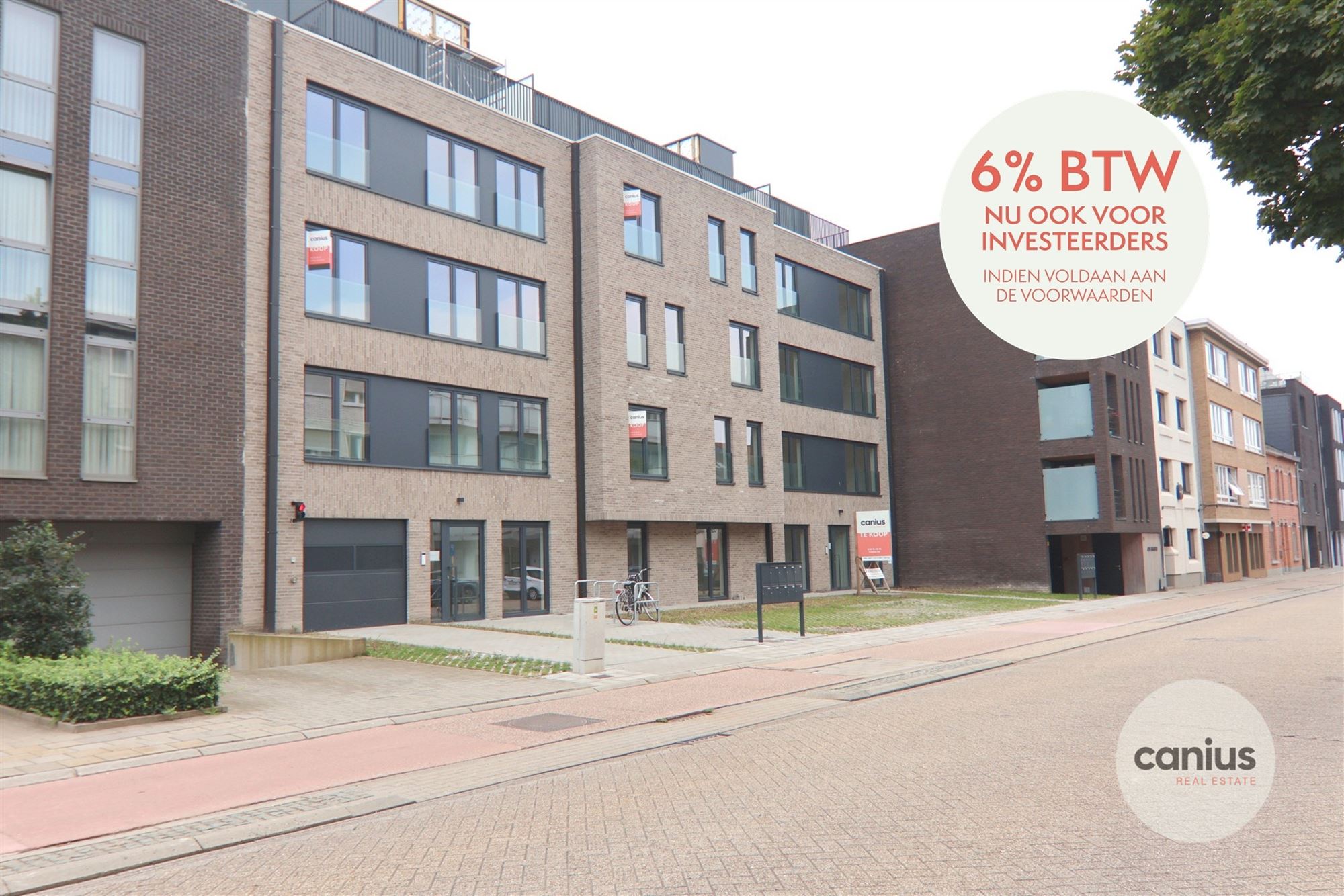 GESCHILDERD NIEUWBOUWAPP. IN HARTJE HASSELT MET 3 SLKS + TERRAS, TUIN &amp; PARKING - foto 1