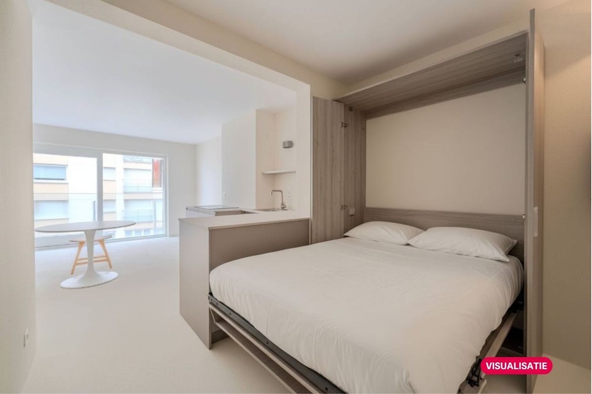 Prachtig gerenoveerde studio met slaaphoek en zijdelings zeezicht! - foto 5