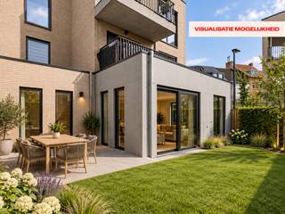 Op de Frans van Ryhovelaan 57 in Gent bevindt zich dit gelijkvloers appartement van 92 m², gebouwd in 2019, met twee slaapkamers, twee badkamers en een aangename privatieve tuin van 20 m² met aansluitend terras van 6 m². <br /><br />De ruime woonkamer geniet van veel natuurlijke lichtinval en sluit mooi aan op de moderne keuken. Het appartement maakt deel uit van een moderne woonsite met nieuwbouwprojecten en groene binnentuinen, wat zorgt voor een aangename woonomgeving. Bovendien ligt het op korte afstand van het centrum van Gent, met winkels, openbaar vervoer en andere voorzieningen in de buurt. <br /><br />Ook op vlak van comfort en bergruimte zijn er heel wat troeven. De ondergrondse autostaanplaats is verplicht mee aan te kopen. Daarnaast beschikt het appartement over een afzonderlijke berging en een afgesloten fietsenberging met plaats voor drie fietsen. Met een EPC-label A en zonnepanelen met omvormer beschikt het appartement bovendien over een gunstig energetisch profiel. <br /><br />De combinatie van de moderne bouwstijl, de lichtrijke leefruimte, de privatieve buitenruimte en de centrale ligging maakt dit een interessante opportuniteit op de Gentse vastgoedmarkt. <br /><br />Vraagprijs appartement: € 349.000<br />Verplichte aankoop ondergrondse autostaanplaats: € 20.000<br />Totale aankoopprijs: € 369.000<br /><br />Plan uw bezoek via Jarno op 0473 28 42 26 of via jarno@vicusvastgoed.be.