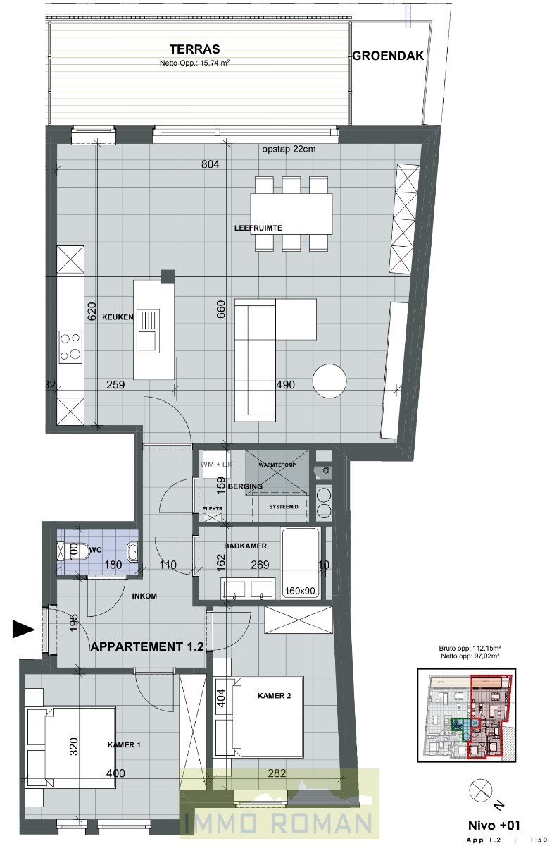 Centraal gelegen appartement met 2 slaapkamers! - foto 5