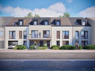 <p><span>Luxueus energiezuinig gelijkvloers nieuwbouw appartement met privé tuin en terras</span></p><p><span> </span></p><p><span>Het gelijkvloers appartement heeft een oppervlakte van 82,28 m</span><span><sup>2</sup></span><span>, slaapkamer en een privétuin ca 34m² met terras 12m² zodat u steeds in alle rust van de omgeving kan genieten. </span></p><p><span>Vanuit uw privétuin heeft u uitzicht alsook een eigen toegang tot de gemeenschappelijke onderhoudsvriendelijk aangelegde grote tuin van meer dan 1.000m².</span></p><p><span>Ondergronds bevindt er zich een ruime parkeergarage met garageboxen, autostaanplaatsen, fietsenstalling en afzonderlijke bergingen.</span></p><p><span> </span></p><p><span>Ieder appartement is uitgerust met vloerverwarming d.m.v. een lucht-water warmtepomp en met een mechanisch ventilatiesysteem type D. </span></p><p><span>De BEN-eisen (bijna energie neutraal) worden gerealiseerd door bijzondere aandacht te geven aan luchtdichtheid, goede isolatie, zuinige verwarmingsinstallaties en zonnepanelen. Ieder appartement wordt afgewerkt met hoogwaardige materialen zoals o.a. parket in de leefruimte en slaapkamers.</span></p><p><span> </span></p><p><span>De indeling van het appartement is als volgt: inkomhal naar de ruime leefruimte met een open keuken (samen met een oppervlakte van ca. 37m2), wasruimte/ berging, slaapkamer, badkamer met douche of ligbad en een apart toilet. De leefruimte geeft uit op uw privé tuin en terras. Ook langs de voorzijde bevindt zich een fraai aangelegde voortuin met mooie groene aanplanting.</span></p><p><span> </span></p><p><span>U bepaalt de afwerking van uw appartement volledig zelf, in samenspraak met de klantenbegeleiding van Bouwwerken Vermeiren en de geselecteerde kwaliteitspartners zoals Desco en Keukenateljee.</span></p><p><span> </span></p><p><span>Prijs van het appartement</span></p><p><span>Grondwaarde:€ 73.195,19 (exclusief 12% RR)</span></p><p><span>Constructie waarde:€ 256.704,81 (exclusief BTW)</span></p><p><span>TOTAAL:</span><span>€ 329.900,00 (exclusief kosten)</span></p><p><span> </span></p><p><span>Met het vooruitzicht op de aangekondigde verlenging van de wetgeving vanaf 1 juli 2025, bestaat er mogelijks de </span><span>kans op toepassing van het verlaagd BTW-tarief van 6%</span><span> voor projecten die vallen onder de regeling van afbraak en heropbouw. Deze mogelijkheid is onder voorbehoud van definitieve wetgevende bevestiging en mits voldaan wordt aan de wettelijke voorwaarden.</span></p><p><span> </span></p><p><span>U kunt dit appartement vandaag al beleven! Plan een afspraak in met ons kantoor en wandel door het project met een VR-bril, een unieke 3D-ervaring van uw nieuwe thuis.</span></p><p><span>Hiernaast zijn het lastenboek en plannen op kantoor te verkrijgen na afspraak: tel 03/663 44 44</span></p><p><span>Momenteel zijn de ruwbouwwerken reeds volop bezig.</span></p><p><span> </span></p><p><span>Een garagebox of autostaanplaats en berging maken verplicht deel uit van de aankoop.</span></p><p><span> </span></p><p><span>Extra:</span></p><p><span>- E20!</span></p><p><span>- Zuid-westelijke oriëntatie</span></p><p><span>- Toplocatie</span></p><p><span>- Afwerking naar wens</span></p><p><span>- Verlaagd BTW-tarief van 6% mogelijk!</span></p><p><span>- Alle pluspunten en meer info: https://www.groenebrug.be/</span></p><p><span> </span></p>
