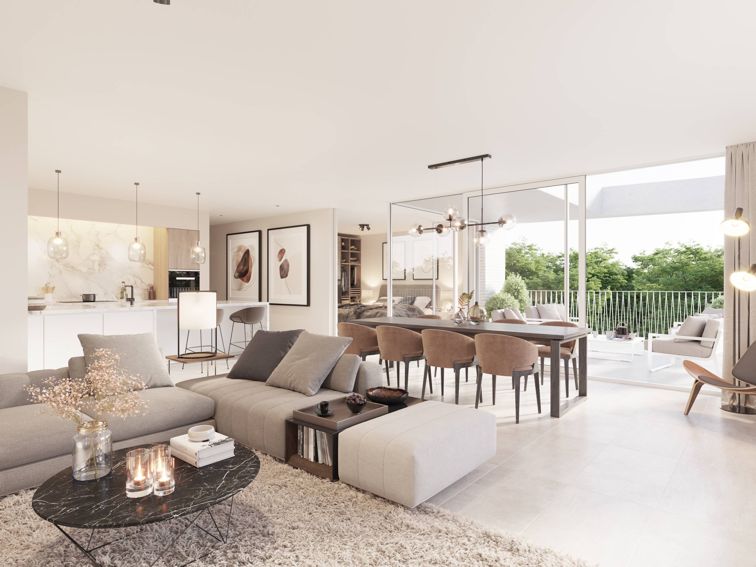 Gelijkvloers 2-slaapkamerappartement met terras+tuin (168m²) - foto 5