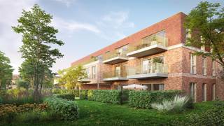 Rochuspark - Natuurlijk genieten. 6% btw-regeling van toepassing (onder voorwaarden).In het centrum van Werchter bouwt DCA binnenkort het woonproject Rochuspark. De naam licht een tipje van de sluier. U woont er in een parkzone met veel groen, open ruimte en een vijver. Een heerlijke plek om thuis te komen in uw energiezuinige woning of appartement.De appartementen van Rochuspark zijn kleinschalig, met maar twee bouwlagen en een dakverdieping. Qua architectuur is er afwisseling voorzien tussen de gebouwen onderling, maar ze delen een dorpse uitstraling, geïnspireerd op de fraaie (notaris)woningen in de omgeving. Robuuste en tijdloze materialen zoals baksteen en beton zetten de toon, in combinatie met bijzondere accenten en afwerkingen zoals mansardedaken en uitkragende goten.*onder voorwaarden.