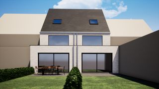 Langs de Zandvoordedorpsstraat ter hoogte van het centrum van Zandvoorde deelgemeente van Oostende bouwt Residentie Vastgoed weldra 2 ruime woningen met een bewoonbare oppervlakte van 184,30 m². Dit project is gelegen in het centrum van Zandvoorde. Zandvoorde wordt gekenmerkt door zijn bruisende doch landelijke omgeving op een boogscheut van zijn grote broer de Stad aan Zee Oostende. De site ligt vlakbij de op -en afrit a5 Zandvoorde van de snelweg A10. Hierdoor is de site vlot bereikbaar vanuit Oostende (8 minuten) en Brugge (20 minuten). Het stadcentrum van Oudenburg ligt tevens op een boogscheut van de site doormiddel van de verbinding via de Zandvoordsestraat. De voornaamste voorzieningen bevinden zich op wandelafstand van de woningen (supermarkt, apotheker, bakker, school, …). Tevens is de site vlot bereikbaar via het openbaar vervoer (lijnen 21, 22, 23, 54, 82).<br /><br />De woning zelf beschikt op de gelijkvloerse verdieping over een inkom met apart toilet, een aparte bergruimte/ fietsenstalling met aansluiting tot de straat en een ruimte lichtrijke leefruimte met open ingerichte keuken. Op de eerste verdieping bevinden er zich een ruime slaapkamer met dressing, een badkamer, een apart toilet, een extra bergruimte en een bureauruimte met open vide richting de woonkamer. Op de tweede verdieping bevinden er zich nog 2 slaapkamers en een extra bergruimte. Overigens beschikt elke woning over een zuid gerichte private tuin (9m x 5m). (Gvg, Wg, Gmo, Gvk, Gvv)<br /><br />Residentie Vastgoed treedt niet op als bemiddelaar maar als verkoper van het onroerend goed