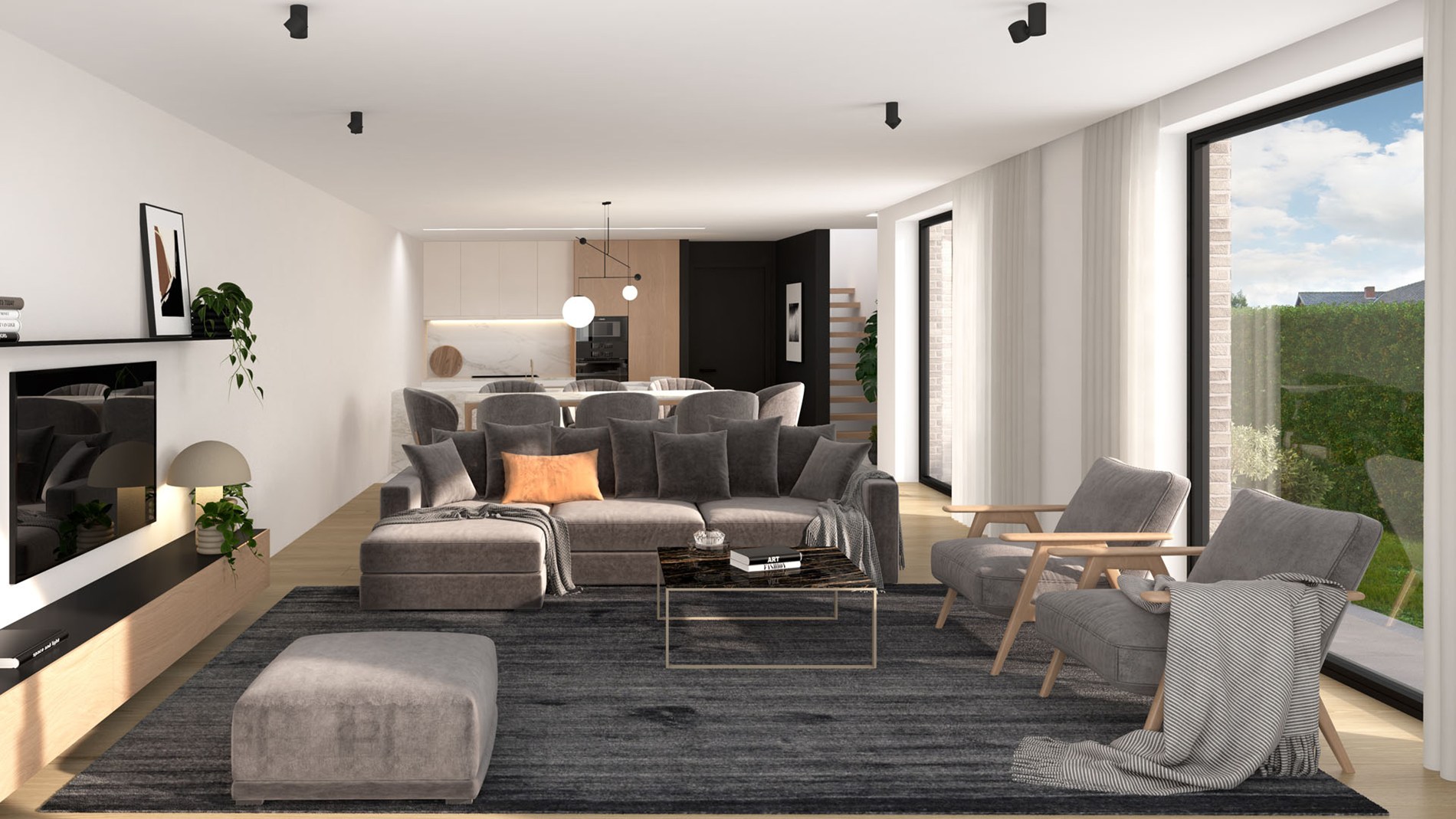 Eigentijdse koppelwoning 900 m van Ruddervoorde - foto 3