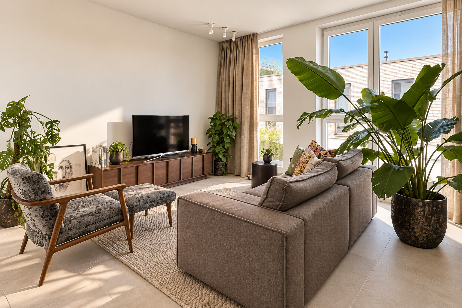Appartement met terras + 2 staanplaatsen inbegrepen - foto 1