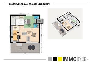 <p><span>Ligging:</span></p><p><span> </span></p><p><span>Dakappartement op de 6de verdieping (lift tot 5°) centraal gelegen te Deurne met in de directe omgeving een aanbod van lokale winkels, supermarkten, scholen en toegang tot het openbaar vervoer. Op wandelafstand bevindt zich het groendomein Rivierenhof.</span></p><p><span> </span></p><p><span>Indeling:</span></p><p><span> </span></p><p><span>Inkomhal met praktische ingemaakte vestiaire/bergkast, ruime woonkamer met tegelvloer, airco en breed schuifraam naar het terras, ingerichte keuken in landelijke stijl, 1 ruime slaapkamer met berging, compacte vernieuwde badkamer met douche en een apart toilet.</span></p><p><span>Het appartement beschikt over een groot en mooi dakterras van 30 m² en een elektrisch bediende zonnetent. Het dakterras werd recent gerenoveerd met nieuwe vloertegels.<br />In de kelder van het gebouw is er een individuele berging voorzien en is er ook een autostaanplaats beschikbaar : + € 18.000.</span></p><p><span> </span></p><p><span>Technische kenmerken:</span></p><p><span> </span></p><p><span>EPC Label C (geen renovatieplicht), aluminium ramen met dubbele beglazing en (deels); rolluiken, dak gebouw geîsoleerd, airco in de woonkamer, collectie CV op aardgas (condesatieketels)</span></p>