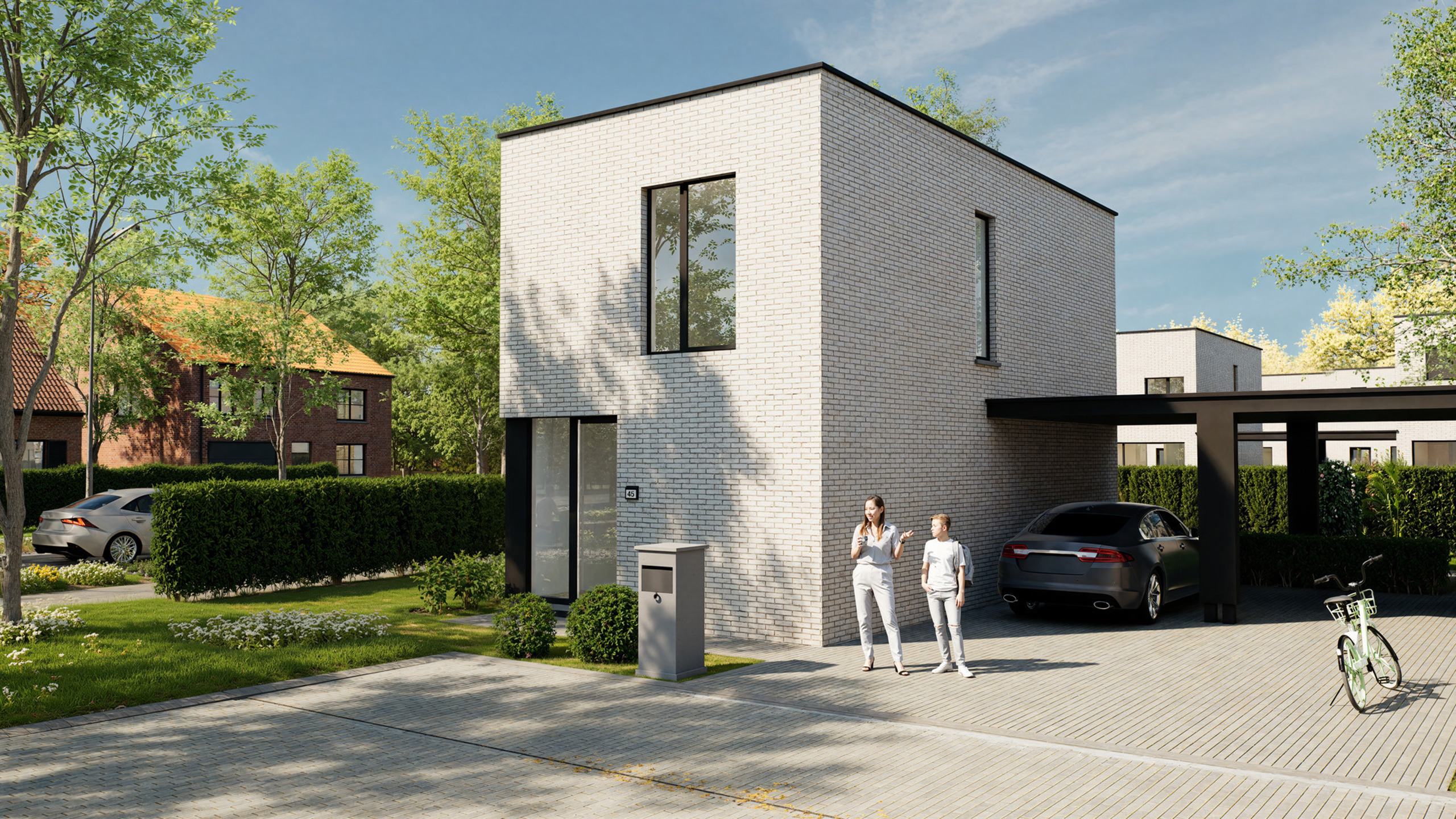 Energiezuinige nieuwbouw met 3 slk, carport en tuin.  - foto 2