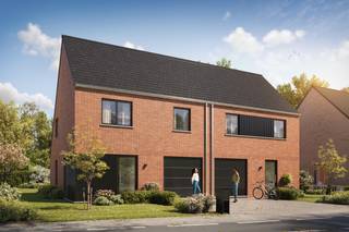 Hectaar is building energy-efficient and practically designed new-build homes as part of a small-scale development in a highly central location in Dendermonde (Grembergen).<br />The property is centrally situated between Dendermonde and Lokeren, and you’ll also find shops, schools and public transport in the immediate vicinity. All this, combined with a rural setting, makes the location ideal for families.<br /><br />With each property, the buyer has the opportunity to have a full say in the layout and finish of the home. In consultation with our trusted partner suppliers, you choose the materials and finishes yourself according to your taste and budget – making this property truly your home.<br /><br /><strong>Layout Lot 06:</strong><br />Ground floor: Entrance hall with guest toilet, spacious living area with open-plan kitchen and integrated garage<br />First floor: Landing with separate toilet, 3 very spacious bedrooms, bathroom fitted with bath, walk-in shower and double washbasin unit<br />Attic: Accessible via the loft hatch – ideal as extra storage space<br /><br /><strong>Key features of this property:</strong>
<ul>
	<li>Energy-efficient living</li>
	<li>Air-to-water heat pump, solar panels and underfloor heating</li>
	<li>Spacious plots, west-facing</li>
	<li>7,500-litre rainwater tank connected to toilets/washing machine/outdoor tap</li>
</ul>
<br />If you would like more information, please contact us today for further details or to arrange an appointment at our office in Asse. Plans can be found at www.hectaar.be<br /><span>(Photos are reference images from previous projects)</span>