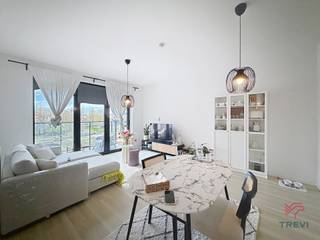 ANDERLECHT: Vlak bij de Kanaaldijk en alle voorzieningen, mooi appartement met 1 slaapkamer in een recent gebouw van ±62 m², gelegen op de...