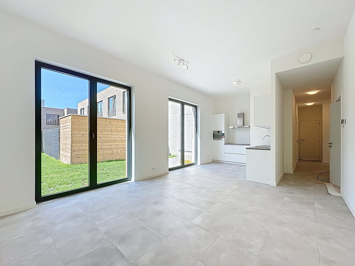 Gelijkvloers BEN-appartement met tuin te huur op Linkeroever - foto 1