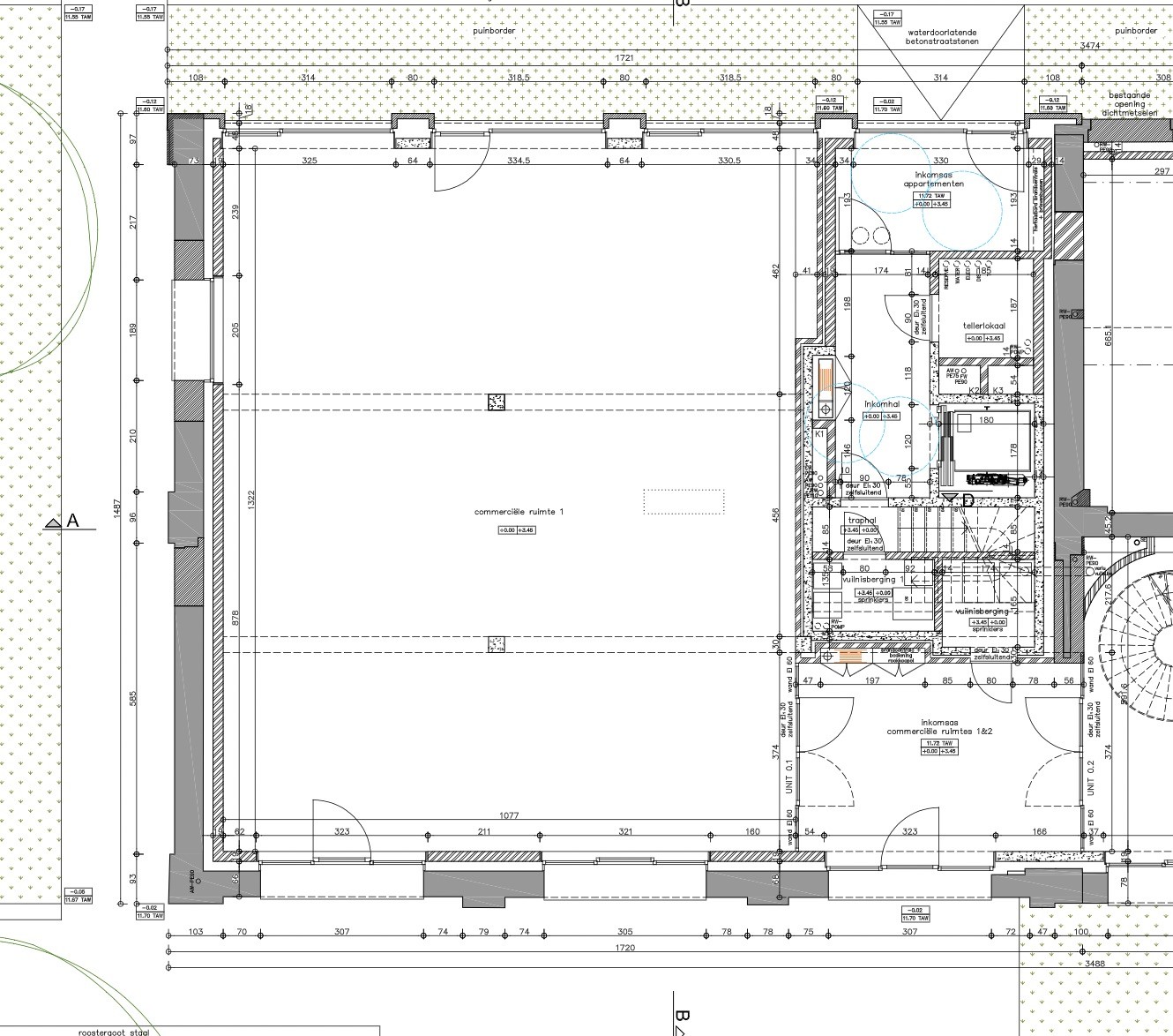 Kantoorruimte/handelspand 164m² in Waterbakgebouw te Oudenaarde. - foto 4