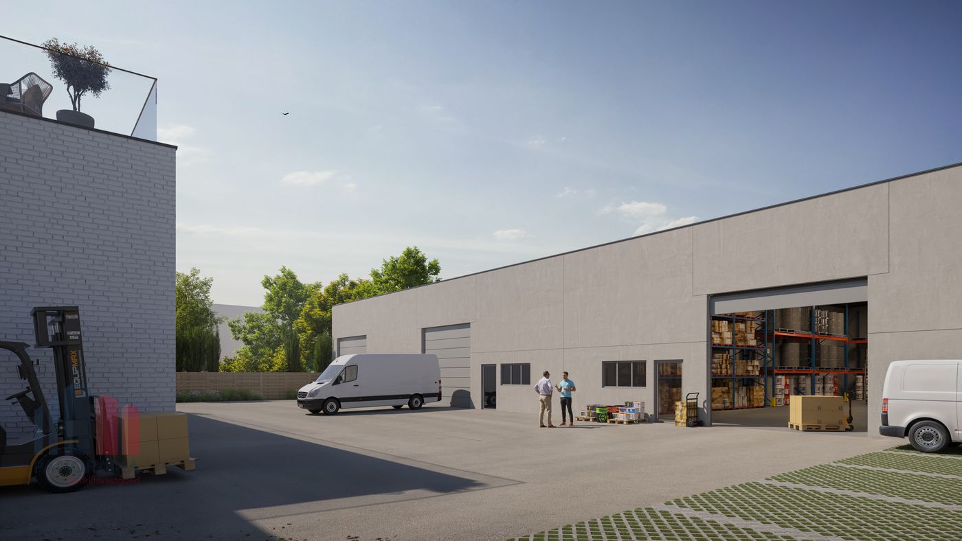 189 m² nieuwbouw KMO-unit langs Hoogledestraat - photo 1