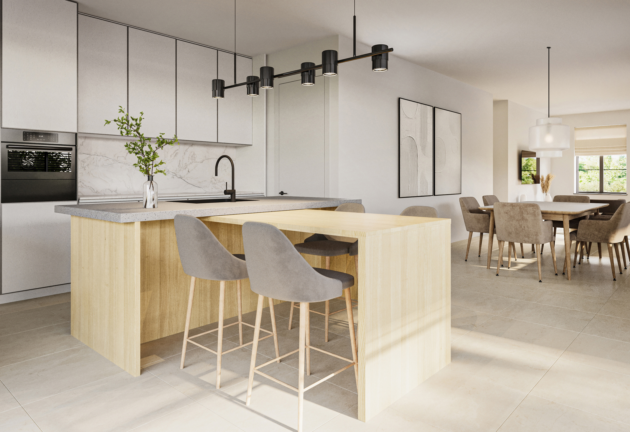 Toffe energiezuinige nieuwbouwwoning met drie slpks  - foto 3