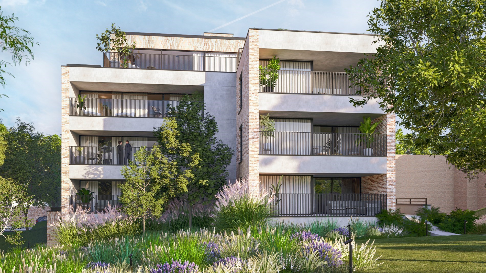 Nieuwbouwappartement met 2 slaapkamers en terras, in res. De Motte, vlakbij het centrum van Hoeselt - foto 5