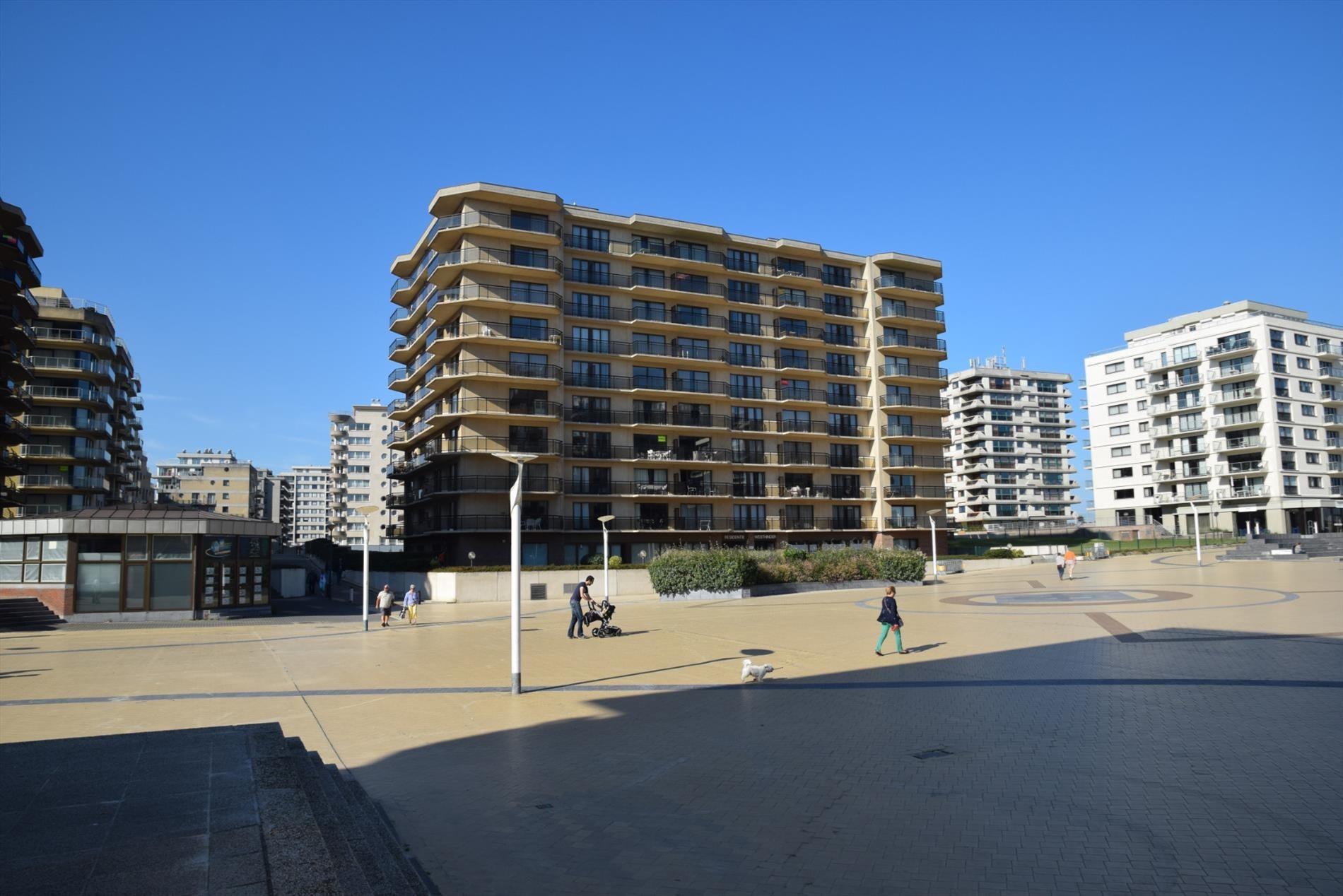 INSTAPKLARE STUDIO MET SLAAPHOEK + RUIM ZONNETERRAS + ZIJDELINGS ZEEZICHT GELEGEN OP DE PRACHTIGE LEOPOLD I ESPLANADE TE DE PANNE - foto 1