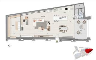 Deze duplex loft bevindt zich op de tweede en derde verdieping van Residentie Melrose Place en heeft een totaal oppervlakte van 244,27 m² met daarbij een zuid-oost gericht terras van 22,34 m². De loft beschikt over 1-2 slaapkamers.<br /><br />Residentie MELROSE PLACE, een exclusief project op een zéér centrale ligging.<br /><br />Een project binnen in karaktervolle gebouwen in hartje Ieper. Het beperkt aantal wooneenheden zorgt voor<br />een leefbare residentie.<br /><br />Residentie MELROSE PLACE omvat 6 ruime appartementen met 1 of 2 slaapkamers en één studio op de<br />gelijkvloerse verdieping bij fase 1 (Rijselstraat). In een latere fase van dit project (Merghelynckstraat) worden er<br />1duplex-appartement , 4 lofts en 1 bestaande loft gerealiseerd.<br /><br />Verder is er ook een mogelijkheid tot aankopen van autostaanplaats en/of garage.<br /><br />Bij het ontwerp werd gekozen om exclusieve en betaalbare appartementen te ontwikkelen.<br /><br />Ook de ligging van residentie MELROSE PLACE is één van de grote pluspunten, de residentie is gelegen in<br />het hart van de stad, waar alle voorzieningen (bakkerij, slagerij, apotheek,…) na bij zijn. Er is ook een vlotte<br />verbinding met de Noorderring die u vlot tot de oprit van de A19 brengt.<br />