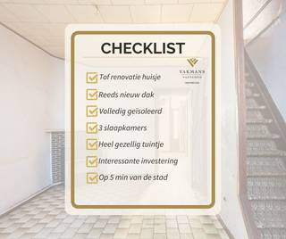 ‼️OPENKIJKDAGEN OP 5 EN 12 SEPTEMBER IN DE VOORMIDDAG OP AFSPRAAK 0475/34.00.40<br /><br />Het dak en de isolatie werden recent al perfect gerenoveerd waardoor de woning al een EPC D heeft gekregen. <br />Van de binnenkant kan u de perfecte starters woning maken. Ook Ideale woning om te renoveren voor de investeerders want er is steeds<br />een groot tekort aan huurwoningen.<br /><br />Indeling gelijkvloers: 2 leefruimtes, keuken, badkamer, terras en tuin<br />Eerste verdieping : 2 slaapkamers<br />Zolder : derde grote slaapkamer<br /><br />De tuin is perfect van grootte en biedt ook veel privacy door de muren en afsluitingen van de buren. <br /><br />Kom zeker een bezoek brengen als u op zoek bent naar een top investering. <br /><br />