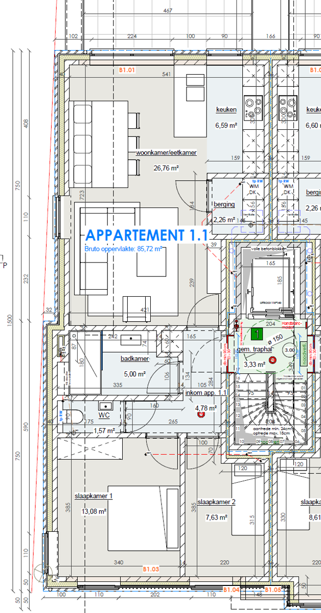 Energiezuinig nieuwbouw-appartement met 2 slk en terras - foto 3