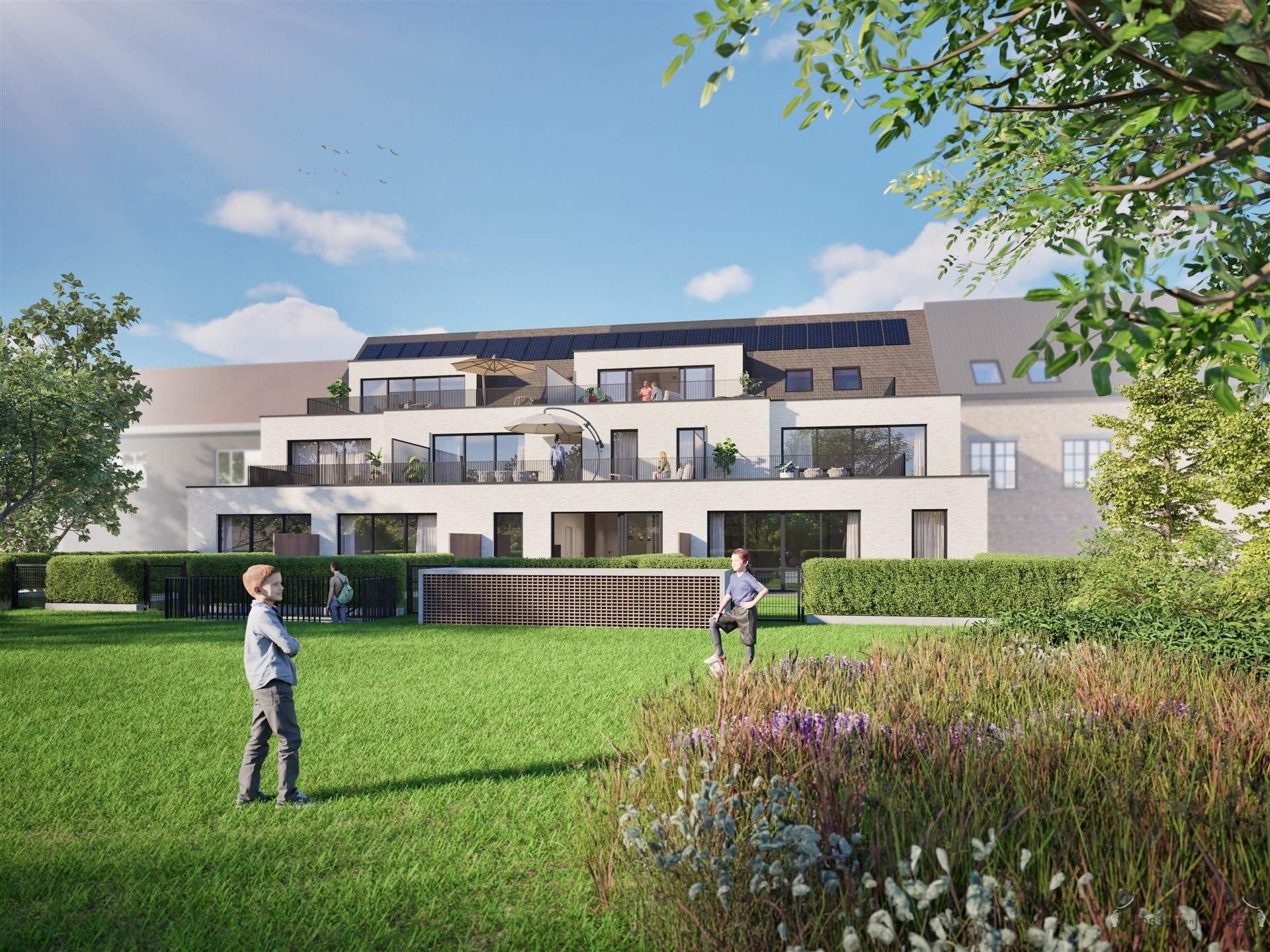 Luxueus energiezuinig gelijkvloers nieuwbouw appartement met privé tuin en terras - foto 5