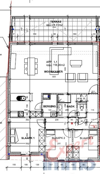 1ste verdieping stijlvol appartement (3 slpk) met garage in Residentie Monique, Desselgem, TE HUUR via EXPERT-IMMO - photo 5