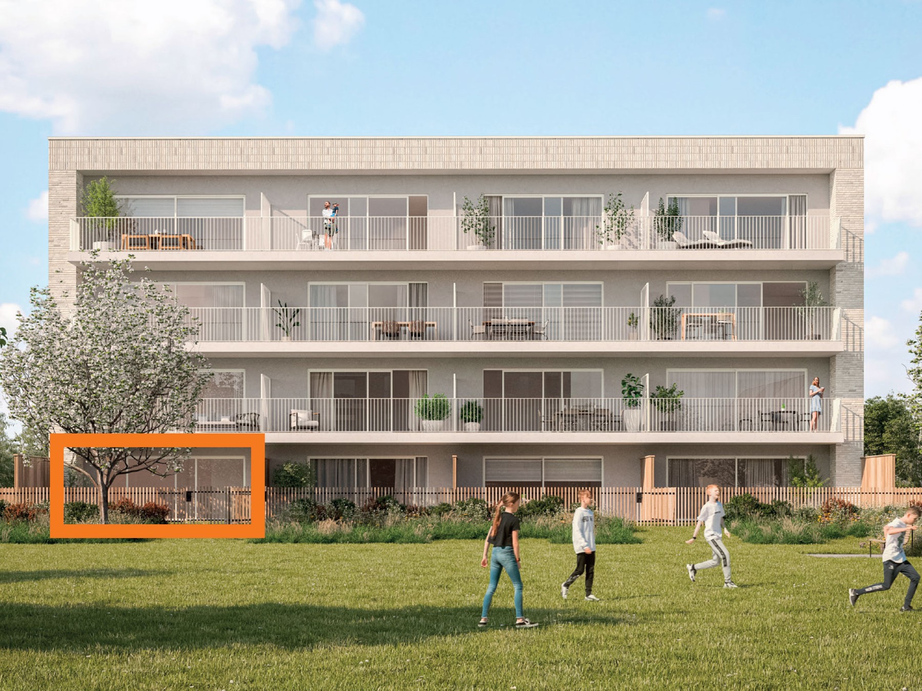 Lot 55 App 0.B2 Gelijkvloers appartement met 2 slaapkamers (92 m², terras 16 m²) - foto 1