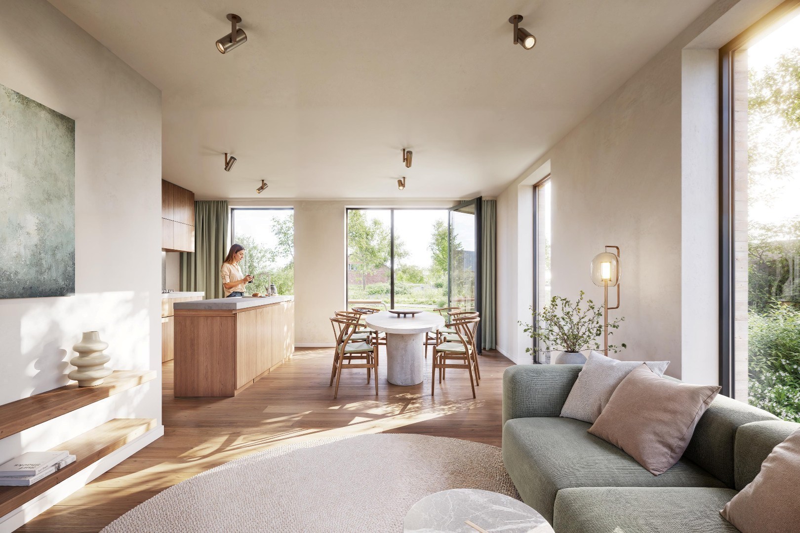 Halfopen nieuwbouwwoning in centrum Nevele - foto 4