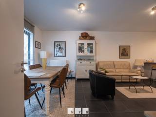 <span><strong>GELIJKVLOERS-APPARTEMENT MET TERRAS/TUIN, 1 SLAAPKAMER, AUTOSTAANPLAATS, GARAGE EN KELDERBERGING IN HET CENTRUM VAN DILSEN<br /><br />TROEVEN<br /></strong>- Gelegen in het centrum van Dilsen. Alle belangrijke voorzieningen in de buurt! <br />- Momenteel verhuurd. Ideale investering! <br />- EPC- label B: energiezuinig pand. <br />- Elektriciteit conform! <br />- Asbestveilig pand!<br />- Gelijkvloers wonen<strong><br /></strong>- Overdekt terras aan de achterzijde & tuin.<br />- Privatieve kelderruimte, autostaanplaats en garage.<strong><br /></strong><strong><br />KELDERVERDIEPING (-01) <br /></strong>- Privatieve kelderruimte <strong><br /><br />GELIJKVLOERS <br /></strong>- Gang (2,50m x 1,00m = 2,50m²): tegelvloer. <br />- Woonkamer (4,00m x 4,55m = 18,20m²): veel lichinval dankzij groot raampartij, tegelvloer. </span><br /><span>- Keuken (3,10m x 3,00m = 9,30m²): geïnstalleerde keuken met onderkasten, bovenkasten, keramische kookplaat, dampkap, oven, koelkast, dampkap; spoeleiland met spoelbak, onderkast en zitplaats, tegelvloer.</span><strong><span><br /></span></strong>- Slaapkamer 1 <span> (3,30m x 4,35m = 14,36m²): schuifraam naar het terras, tegelvloer. </span><br /><span>- Badkamer (1,60m x 2,00m = 3,20m²): geïnstalleerd badmeubel met enkele lavabo; aansluiting wasmachine, douchecabine, hangtoilet, wandbetegeling, tegelvloer. </span><br /><span>- Technische ruimte (1,00m x 1,40m = 1,40m²): Cv-installatie op gas, elektriciteitsmeter, tegelvloer.</span><br /><br /><span><strong>EXTERIEUR</strong></span><br /><span>- Garage aan de achterzijde van het perceel bereikbaar via achtergelegen weg.<strong><br /></strong><span>- Autostaanplaats gelegen achter gebouw, eveneens bereikbaar via achtergelegen weg.</span><br />- Overdekt terras (4,20m x 4,80m = 20,16m²): beklinkerd.<br />- Privatief tuintje.<br /><br /><span><strong>EXTRA</strong><br />Voor de verkoop van de afzonderlijke appartementen zal een basisakte opgesteld dienen te worden. De vermelde verkoopprijs is exclusief het aandeel in de kost van deze basisakte en landmeter. De vermelde KI's kunnen naar aanleiding van het creëren van de basisakte wijzigen. <br /><br /><strong>TOELICHTING VERHUURD APPARTEMENT</strong><br />Dit appartement wordt momenteel verhuurd. De koper dient dus rekening te houden met het lopende huurcontract. De huurovereenkomst opzeggen voor eigen bewoning kan van zodra u eigenaar bent en mits een opzegtermijn van 6 maanden. U dient er rekening mee te houden dat de huurder deze termijn krijgt om een nieuwe woning te zoeken.<br /></span> <br />Bekijkt u deze advertentie via een aanverwante vastgoedsite, surf dan zeker naar onze website <strong>www.N78vastgoed.be</strong> voor een uitgebreide beschrijving en foto's. <strong>Meer info: +32 (0)89 86 18 88 of info@N78vastgoed.be.</strong></span>
