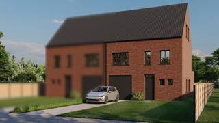 <p><strong>Charmante nieuwbouwwoning in klassieke stijl nabij Westerlo</strong></p>
<p>Deze <strong>instapklare halfopen bebouwing</strong> ligt op het <strong>laatste perceel in een verkeersluwe straat</strong>, omgeven door weilanden en natuur. De woning combineert een <strong>tijdloze klassieke uitstraling</strong> met het comfort van een <strong>hedendaagse nieuwbouw</strong>, ideaal voor wie zoekt naar rust, ruimte en kwaliteit, vlakbij <strong>Westerlo</strong>, de Parel der Kempen.</p>
<h3>✨ <strong>Kenmerken op een rij:</strong></h3>
<ul>
<li>
<p><strong>Klassieke architectuur</strong> met oog voor detail.</p>
</li>
<li>
<p><strong>Nieuwbouw</strong>, volledig afgewerkt met <strong>duurzame materialen</strong>.</p>
</li>
<li>
<p><strong>Vloerverwarming via warmtepomp</strong>: energiezuinig, stil en uiterst comfortabel.</p>
</li>
<li>
<p><strong>3 ruime slaapkamers</strong> op de eerste verdieping.</p>
</li>
<li>
<p><strong>Grote zolder met vaste trap</strong>, naar eigen wens af te werken – ideaal voor extra kamers, bureau of hobbyruimte.</p>
</li>
<li>
<p><strong>Halfopen bebouwing</strong>: veel lichtinval, extra privacy en een ruimtelijk gevoel.</p>
</li>
<li>
<p><strong>Inpandige garage</strong>: voor veilig parkeren, met directe toegang tot de woning.</p>
</li>
</ul>
<h3><strong>Buitenruimte:</strong></h3>
<ul>
<li>
<p><strong>Ingezaaide tuin</strong>, klaar voor gebruik, ideaal voor ontspanning.</p>
</li>
<li>
<p><strong>Volledige omheining</strong> rondom de tuin voor extra privacy.</p>
</li>
<li>
<p><strong>Oprit volledig aangelegd</strong>, parkeergelegenheid voor meerdere wagens.</p>
</li>
<li>
<p><strong>Volledig instapklaar</strong> – je hoeft enkel je verhuisdozen uit te pakken!</p>
</li>
</ul>
<h3><strong>Ligging:</strong></h3>
<ul>
<li>
<p><strong>Rustige, verkeersluwe straat</strong>, perfect voor wie van stilte houdt.</p>
</li>
<li>
<p>Grenzend aan <strong>weiland en natuur</strong>, ideaal voor wandelaars en natuurliefhebbers.</p>
</li>
<li>
<p><strong>Nabij Westerlo</strong>, met vlotte verbindingen naar omliggende steden, winkels, scholen en recreatie.</p>
</li>
</ul>
<hr />
<p><strong>Meer weten?</strong><br />Het <strong>lastenboek</strong> en de <strong>plannen</strong> van de woning zijn beschikbaar voor inzage na afspraak op ons kantoor, zodat je een volledig overzicht hebt van de woning en de afwerkingsmogelijkheden.</p>
<p><strong>Neem snel contact op</strong> voor een afspraak en ontdek deze <strong>instapklare woning</strong> met <strong>inpandige garage</strong> op een unieke locatie.</p>
<p><strong>0475/58.02.89</strong> of <strong>info@denimmo.be</strong></p>