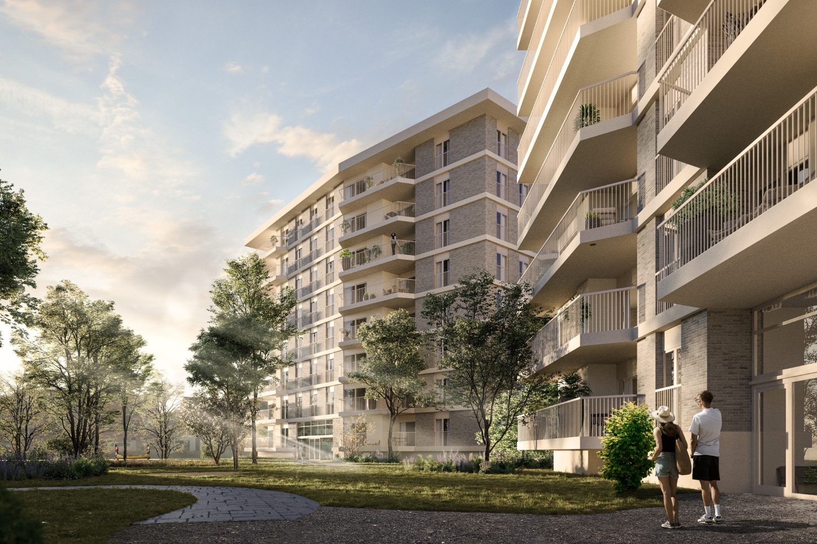 Gelijkvloers tweeslaapkamer appartement met terras - foto 3