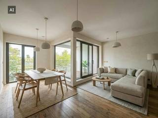 Project Kolenkaai staat voor ruim wonen in alle comfort en stijl. De kwalitatieve en hedendaagse afwerking met oog voor detail zie je én voel je elke dag. Voor Kolenkaai werd een Energy Service Company (ESCO) opgericht. Daarmee passen we innovatieve en duurzame hernieuwbare-energietechnieken toe. Zo worden de gebouwen verwarmd en passief gekoeld met warmtepompen die hun energie onder andere uit een BEO-veld halen.<br /><br />Indeling:<br />Ondergrondse staanplaats<br /><br />Eerste verdiep:<br />- Inkomhal (3m²)<br />- Apart toilet<br />- Slaapkamer 1 (12m²)<br />- Badkamer (4m²)<br />- berging (5m²)<br />- Eetruimte (5m²)<br />- Keuken (5m²) voorzien van combi-oven, koelkast met diepvriesvakje, vaatwasmachine en spoelbak<br />- leefruimte (16m²)<br />- NW - gericht terras (6m²)<br /><br /><br />Algemeen:<br />- Huurprijs: € 975,00/maand<br />- Provisie gemeenschappelijke kosten: € 75,00/maand<br />- Provisie eigen verbruik: € 100,00/maand<br />- Onmiddelijk beschikbaar<br />- Volledig geschilderd bij intrede<br /><br />De snelste manier om een bezoek te brengen aan dit pand? Vraag je bezoek aan via de roze knop op onze website (www.dewaele.com) en je wordt gecontacteerd door onze verhuurexpert.<br /><br />Telefonisch kunnen er geen afspraken gemaakt worden. Bij andere vragen kun je ons telefonisch contacteren via 050 444 999.<br /><br />Deze AI-visualisaties zijn bedoeld als inspiratie. Er werd geen rekening gehouden met technische specificaties, stedenbouwkundige voorschriften of de concrete mogelijkheden tot realisatie.