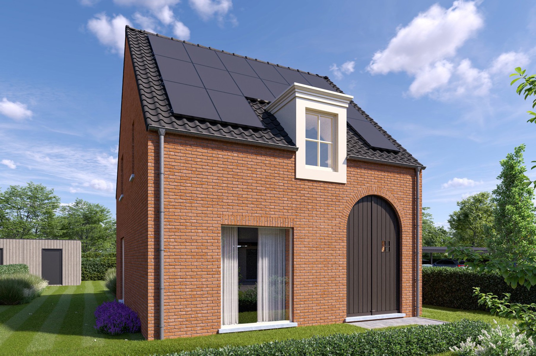 Vrijstaand huis (3slk) met NO terras, tuin & carport 17 - foto 1
