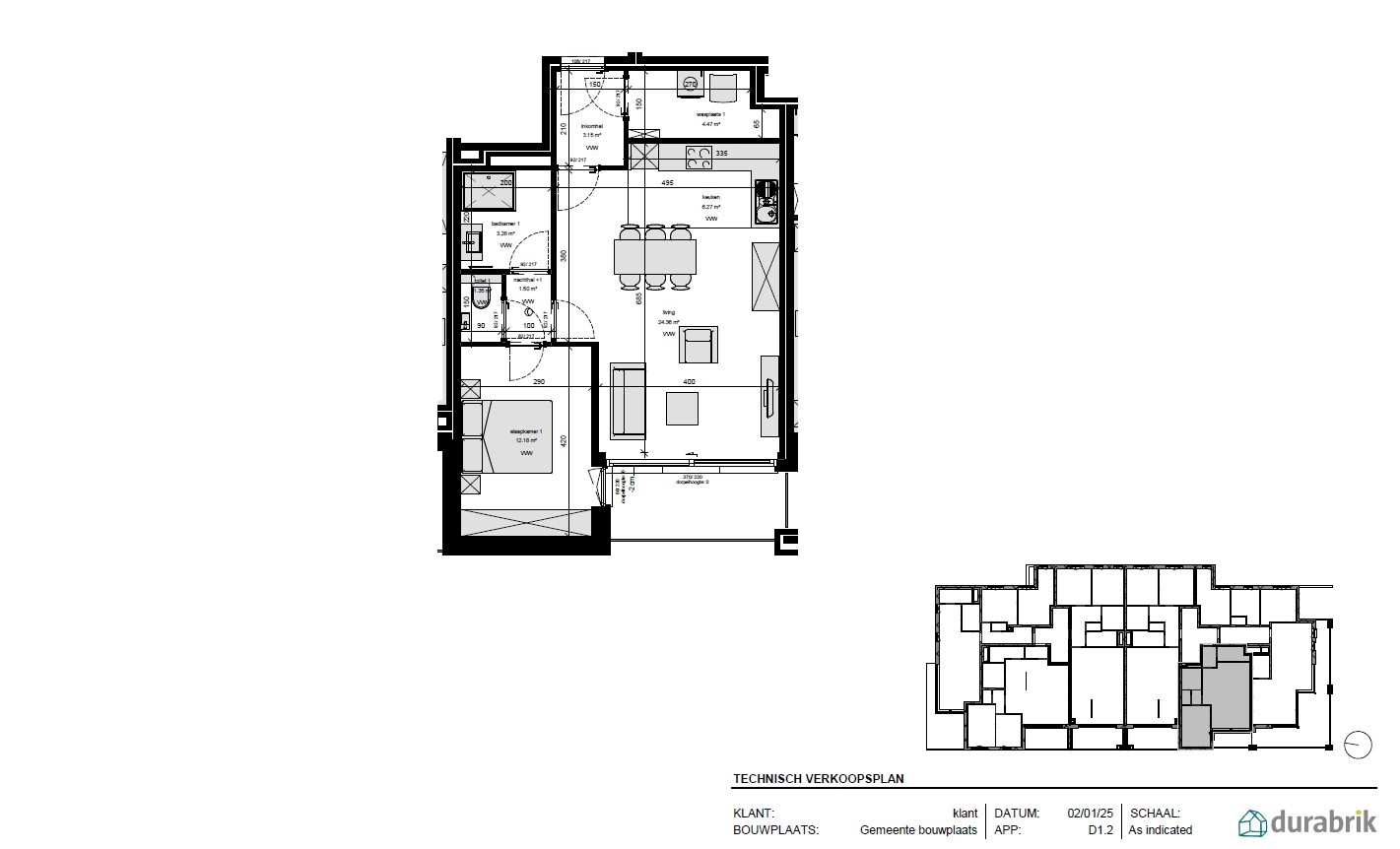 Eén slaapkamer appartement met zuidgericht terras - photo 3
