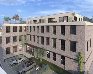 <strong>Mogelijkheid tot aankoop aan 6% BTW tarief!</strong><br /><br />Dit appartement is gelegen in 'Residentie D'oude Melkerij' en bevindt zich op de tweede verdieping.<br />Het appartement heeft een bijhorende parkeerplaats en terras.<br />De bewoonbare oppervlakte bedraagt 96 m².<br />Budgetten zijn voorzien zodat de koper keuzemogelijkheid heeft om het appartement in te richten naar eigen smaak.<br /><br />Indeling: inkomhal - gastentoilet - woonkamer - bureelhoek - open keuken - berging (afvoer wasmachine voorzien) - 2 slaapkamers - badkamer (douche, lavabomeubel).<br /><br />Algemeen:<br />- Energiezuinig<br />- Vloerverwarming op warmtepomp<br />- Individuele waterteller<br />- Gemeenschappelijk groendak terras met ver zicht<br />- Overdekte fietsenberging<br />- Dichtbij het centrum<br />- Afbeeldingen zijn illustratief<br />- Opleveringsdatum eind 2026