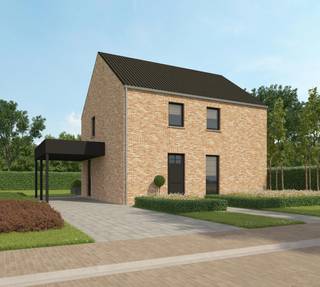 Alleenstaande nieuwbouwwoning met 3 slaapkamers op een perceel van 6are 69ca in een rustig en groen gelegen verkaveling.De woning is als volgt...