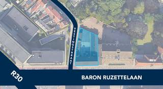 Fantastisch gelegen site van 944 m² met (residentieel) ontwikkelingspotentieel te koop langs de bedrijvige Baron Ruzettelaan (N50), op amper 80 m...