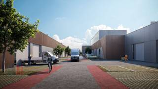 Nieuwbouw  KMO-unit/showroom/kantoor met een oppervlakte van 367 m² en 2 privatieve parkeerplaatsen te koop in Hasselt. De casco unit (brandklasse C)...