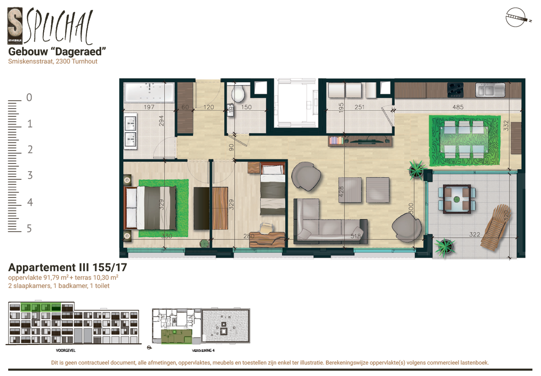 Energiezuinig 2 slpk appartement (92 m²) inclusief garage - foto 2