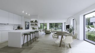 De halfopen bebouwing is zeer praktisch ingericht met het oog op creatie van ruimte en natuurlijke lichtinval. Algemene kenmerken van de woning...
